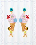 GELATO, SEASHELL AND GARDEN GNOME EARRINGS