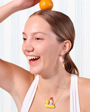 GELATO, SEASHELL AND GARDEN GNOME EARRINGS