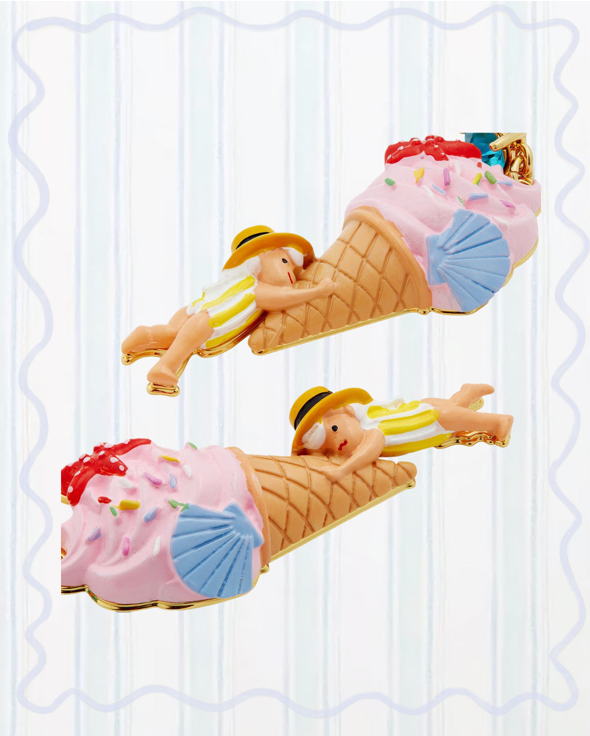 GELATO, SEASHELL AND GARDEN GNOME EARRINGS