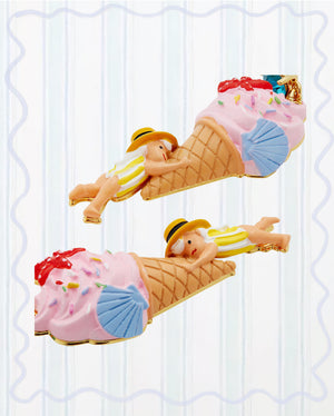GELATO, SEASHELL AND GARDEN GNOME EARRINGS
