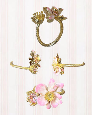 Lotus Flower Adjustable Ring