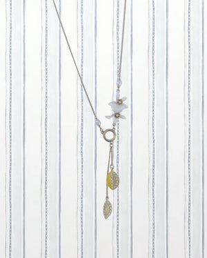 LEMON AND LEMON BLOSSOMS PENDANT NECKLACE