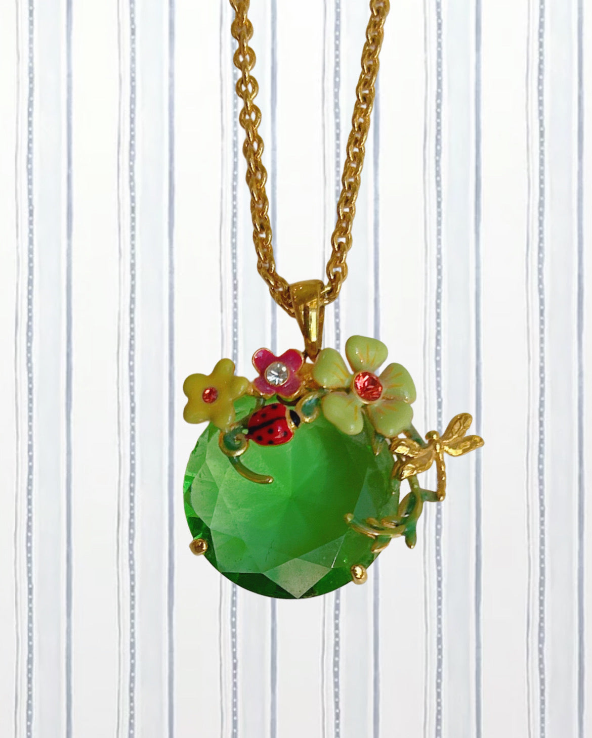 DRAGONFLY’S SECRET GARDEN POEM NECKLACE