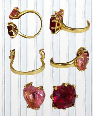 CRIMSON AND BLUSH EMBRACE RING