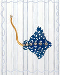 SPECKLED BLUE EAGLE RAY BROOCH