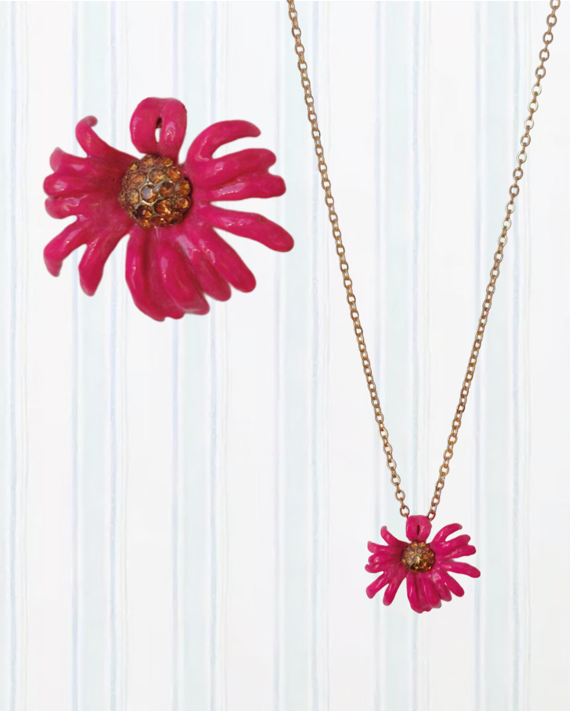 CONEFLOWER PENDANT NECKLACE