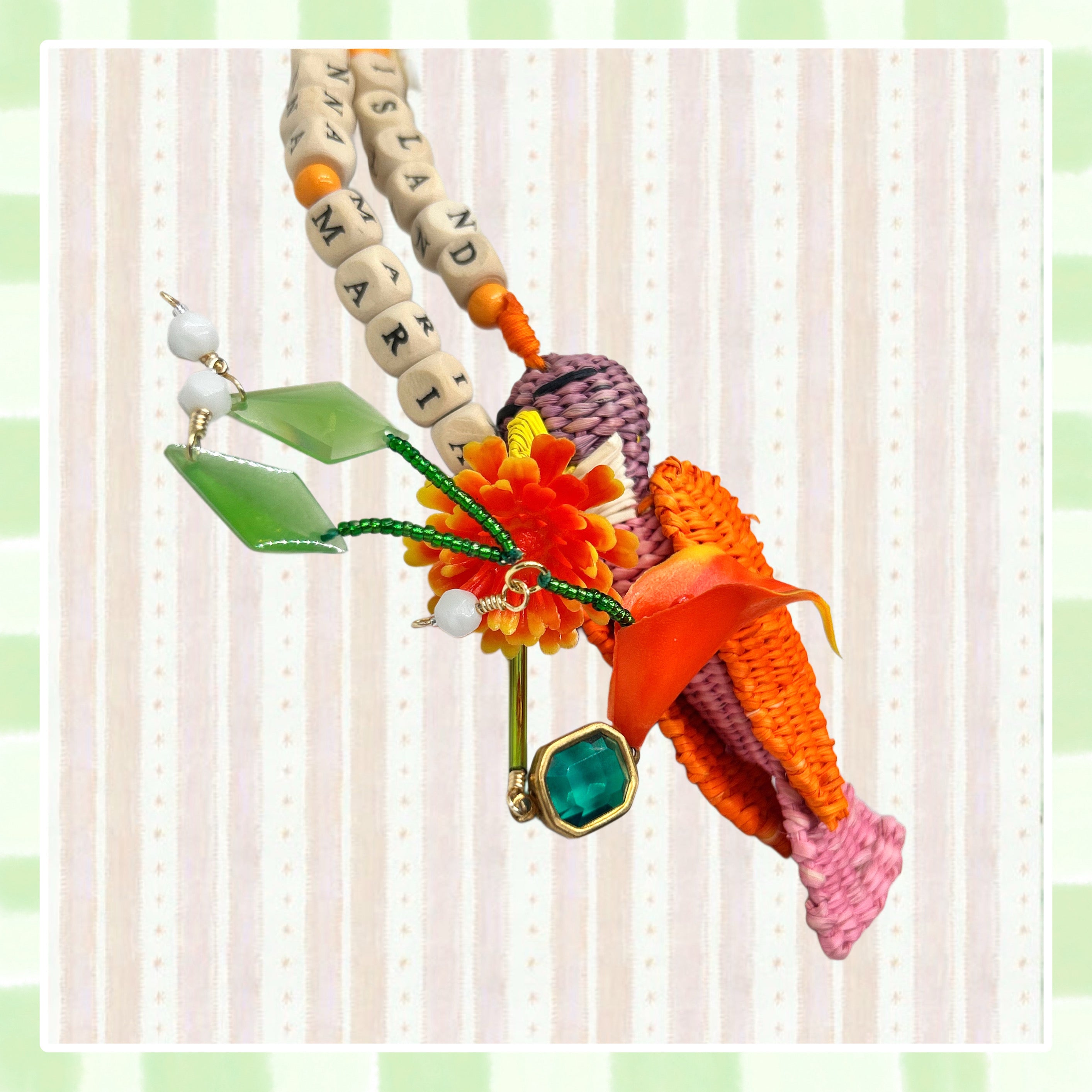 PERRY PARROT CHARM ~ PURPLE