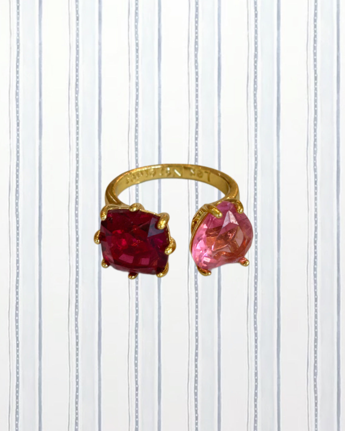 CRIMSON AND BLUSH EMBRACE RING