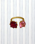 CRIMSON AND BLUSH EMBRACE RING