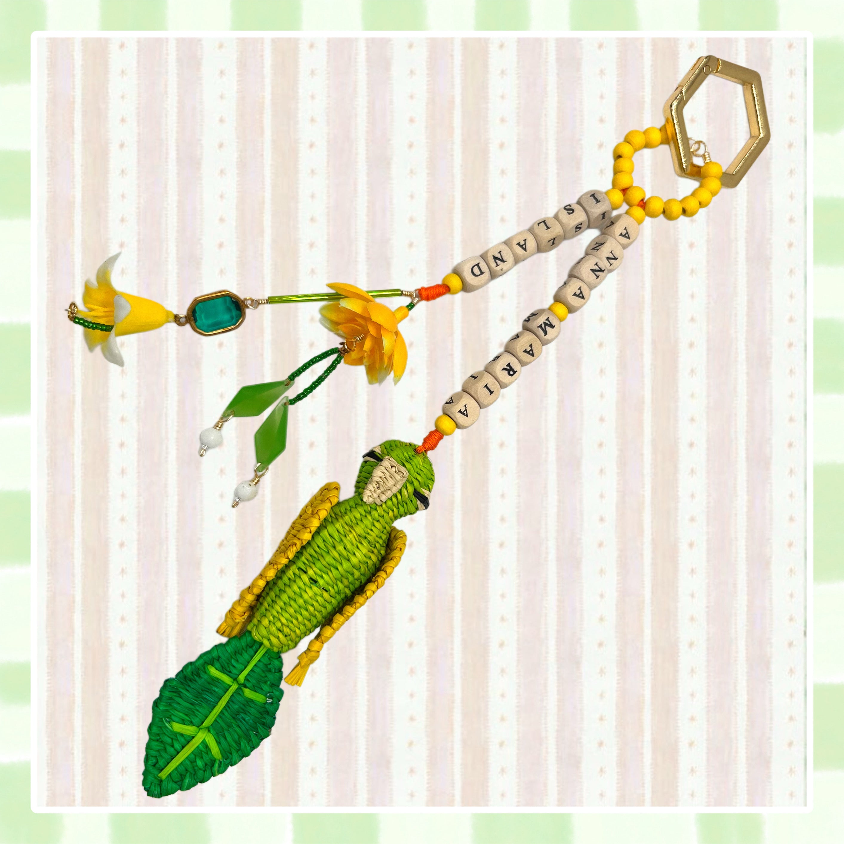 PERRY PARROT CHARM ~ GREEN