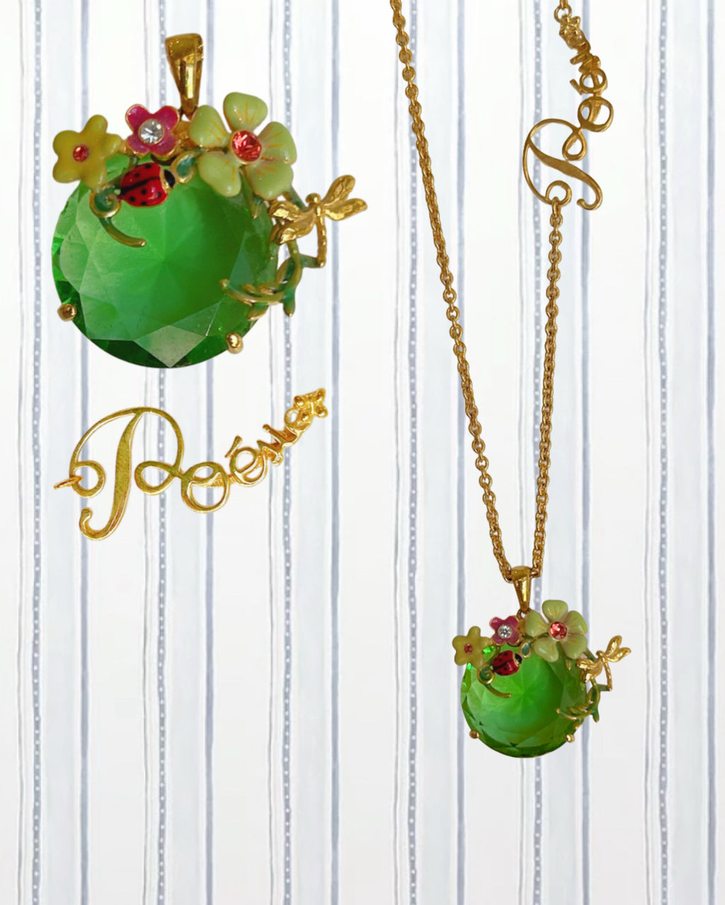 DRAGONFLY’S SECRET GARDEN POEM NECKLACE