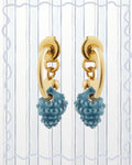 AZURE SEASHELL CHARM EARRINGS