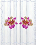 PURPLE BAUHINIA FLOWER EARRINGS