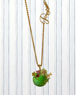 DRAGONFLY’S SECRET GARDEN POEM NECKLACE