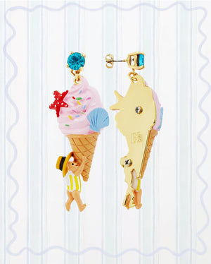 GELATO, SEASHELL AND GARDEN GNOME EARRINGS