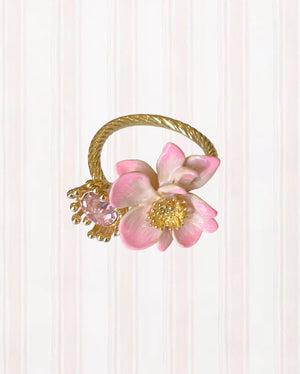 Lotus Flower Adjustable Ring