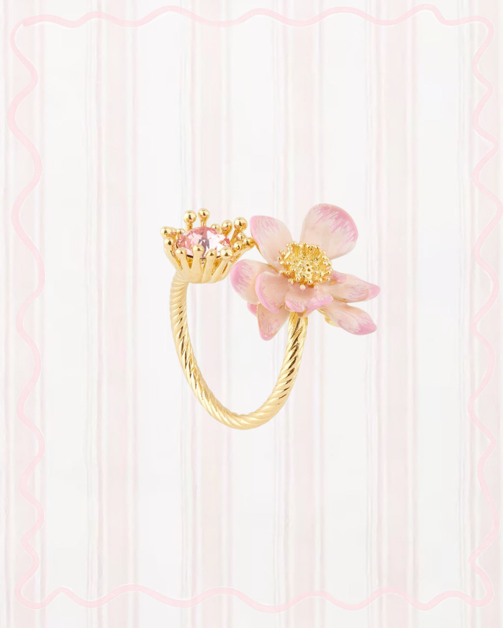 Lotus Flower Adjustable Ring